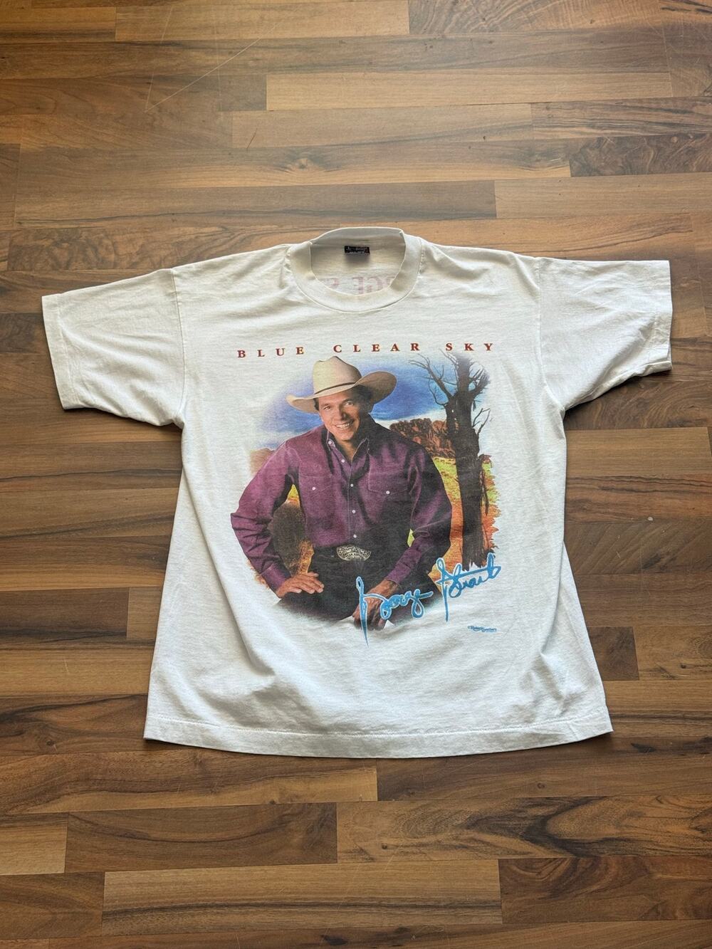 George Strait Blue Clear Sky Size Large